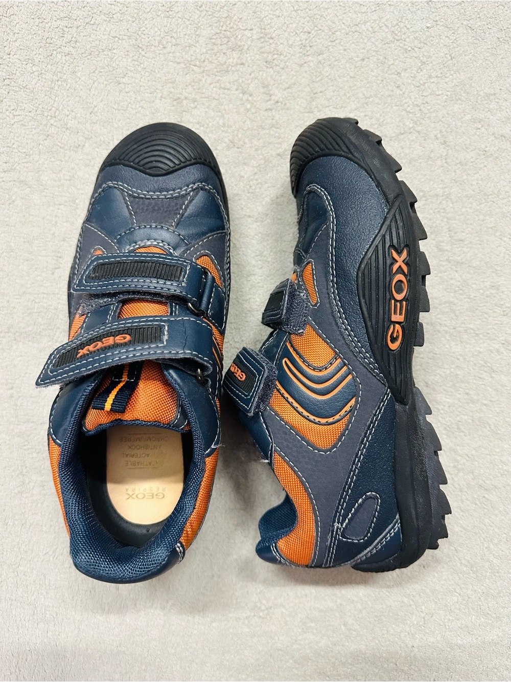 Geox Respira Boys Sneakers Size 3 (21.7cm) Excellent Condition